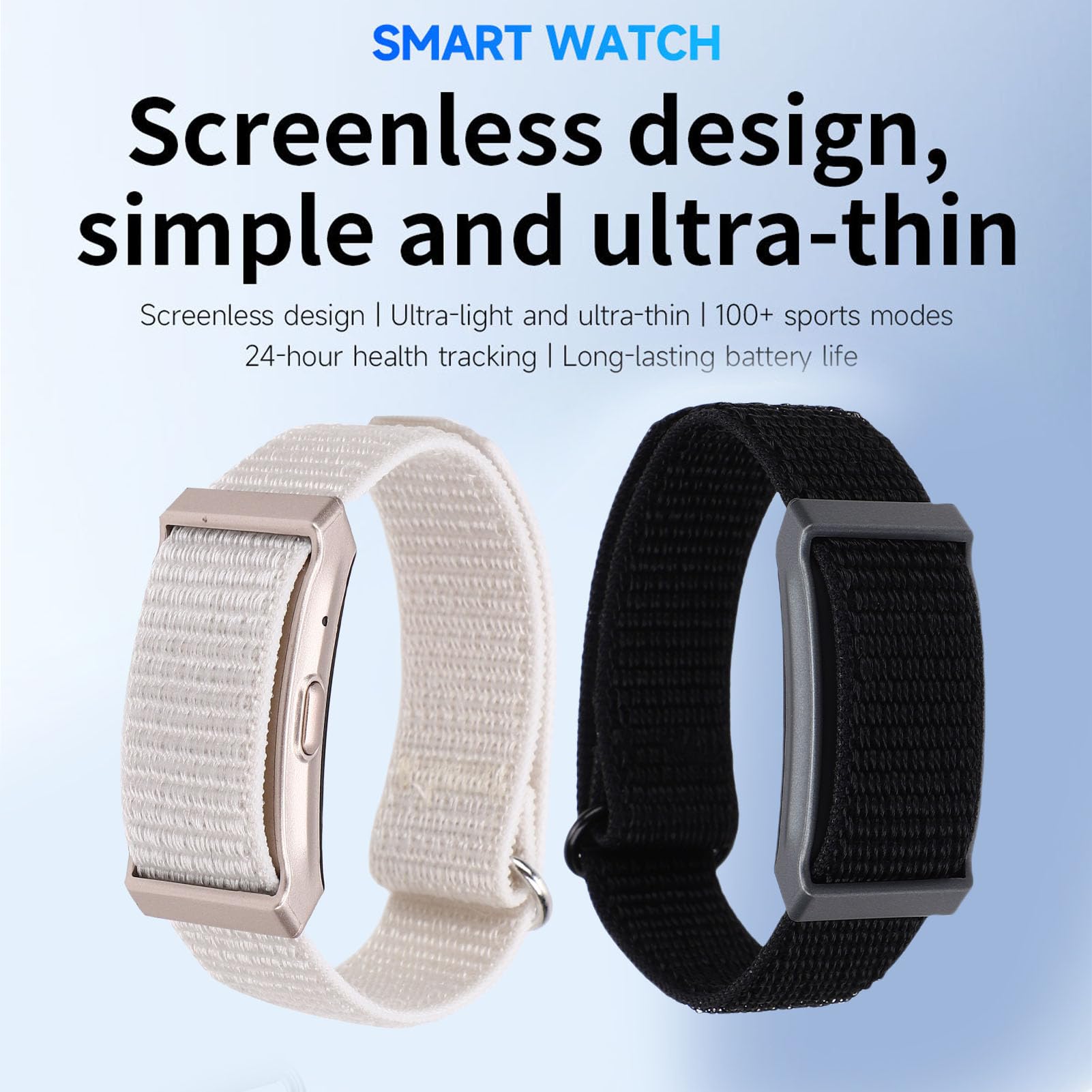 Le Bracelet de Tracker de Fitness à L'épreuve de l'eau, Tracker d'activité et de Sommeil 24/7, Suivi Automatique du Fitness, Conception de L'épreuve de l'eau 1ATM (Black)