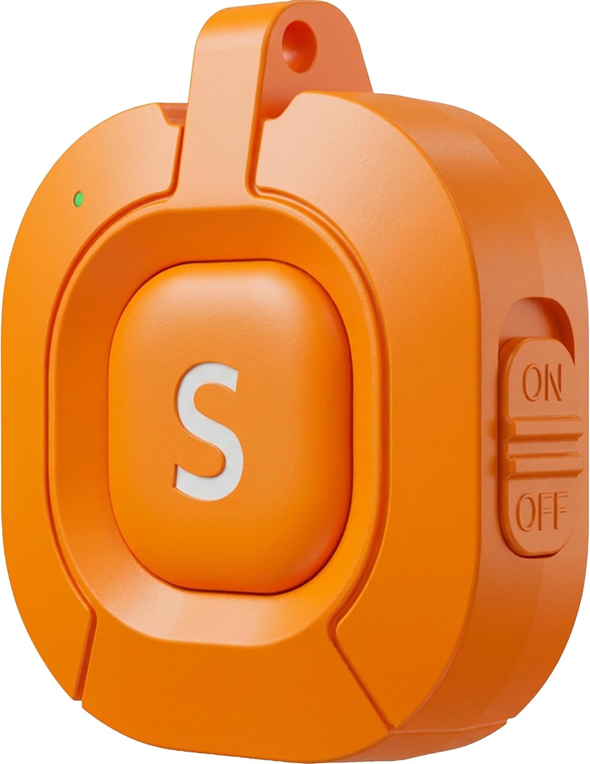 צַד view of the remote control with ON/OFF switch