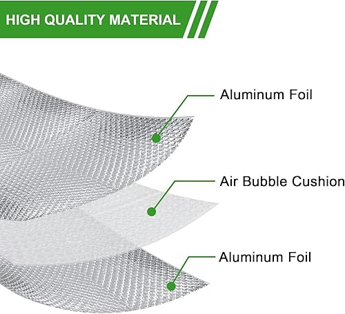 Miniatura 3 de Aislamiento reflectante doble de poliespuma, 48 x 250 pies, aislamiento reflectante de ventana, barrera radiante, rollo de aislamiento de burbujas