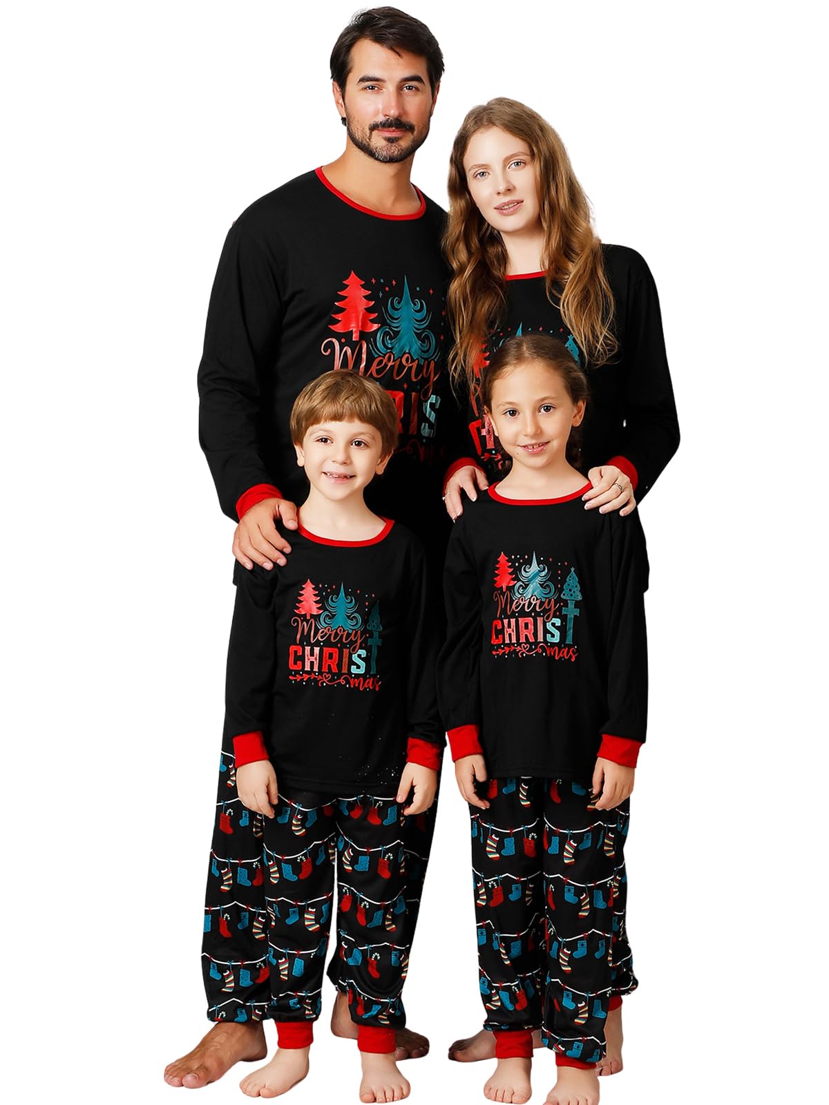 Matching Christmas Pajamas Sets for Family,  Mens Christmas Pjs Set Large
