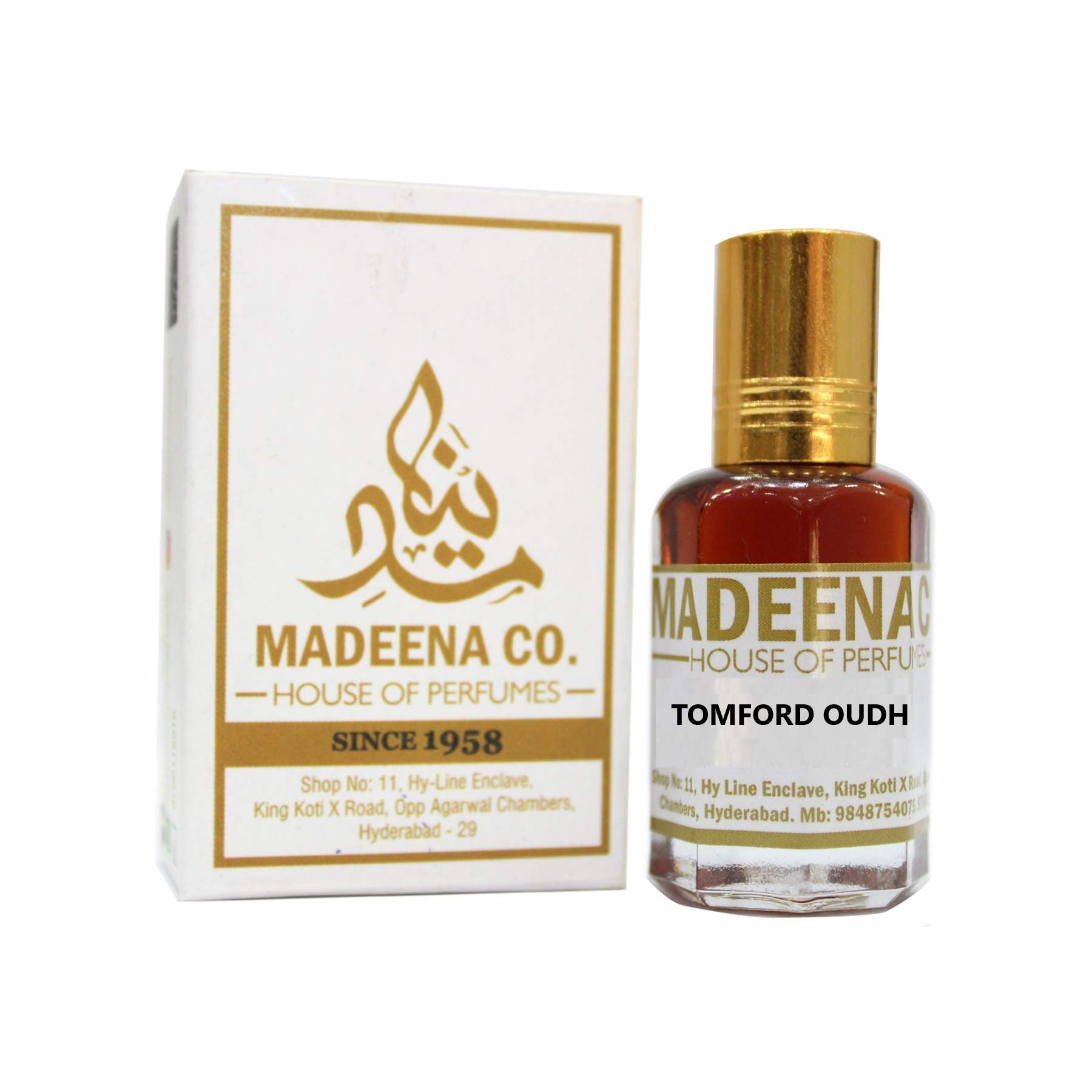 Tomford Oudh 6ml, Real And Natural Attar, Unisex, 100% Alcohol Free And Long Lasting