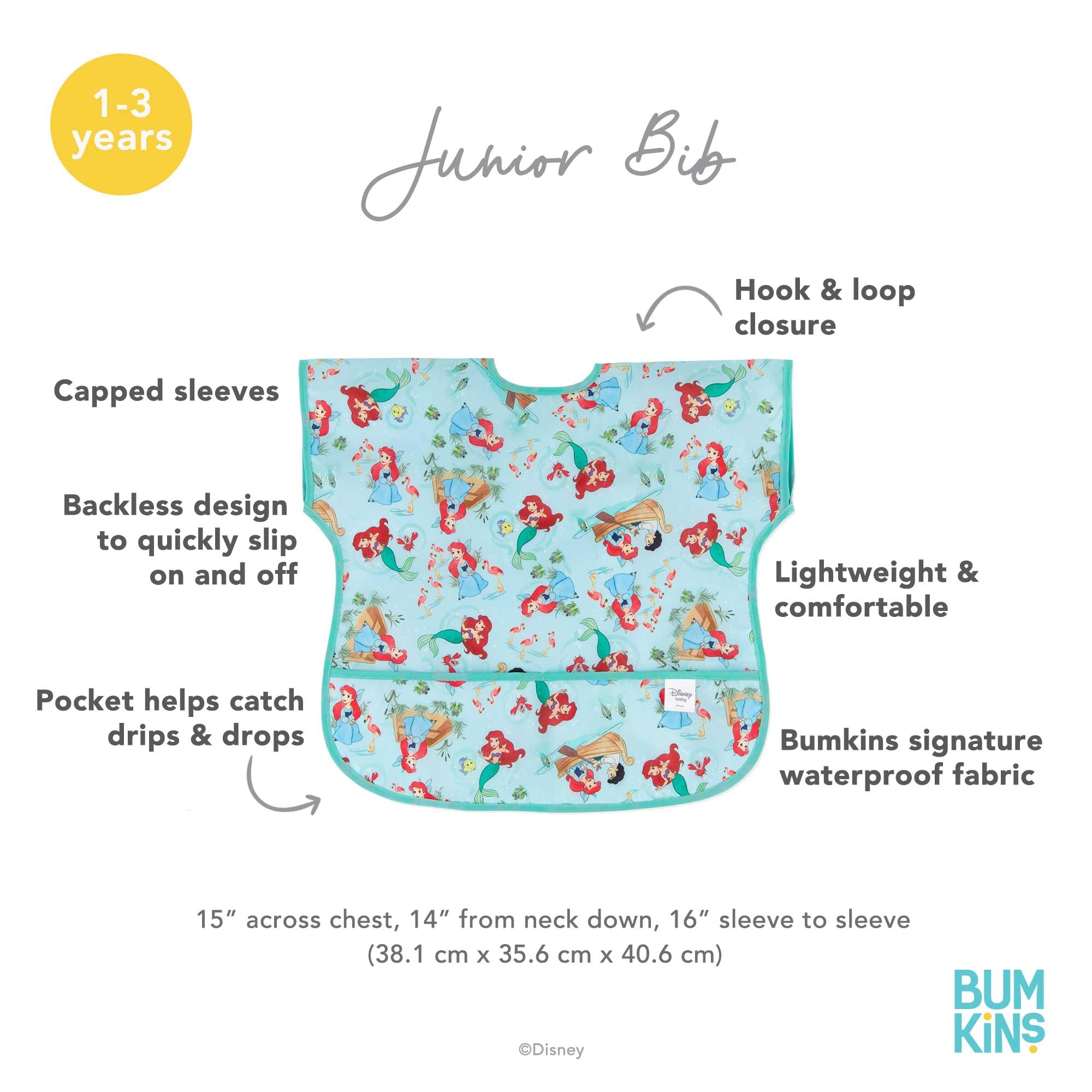 Bumkins Babero para bebé D6 Ariel, talla única