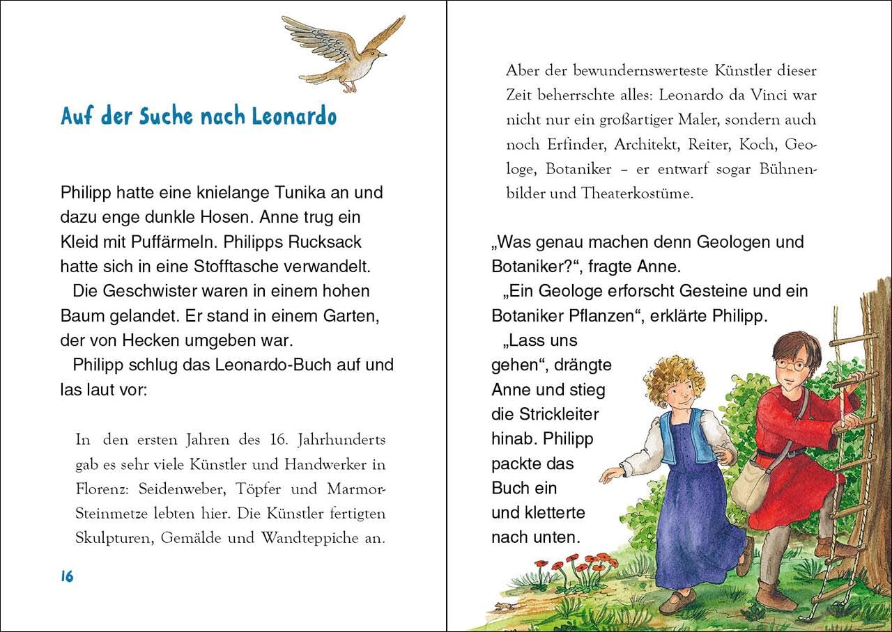 Das magische Baumhaus junior (Band 35) - Leonardos Traum vom Fliegen: Lerne mit Anne und Philipp von Leonardo da Vinci - Kinderbuch zum Vorlesen und ersten Selberlesen für Kinder ab 6 Jahren