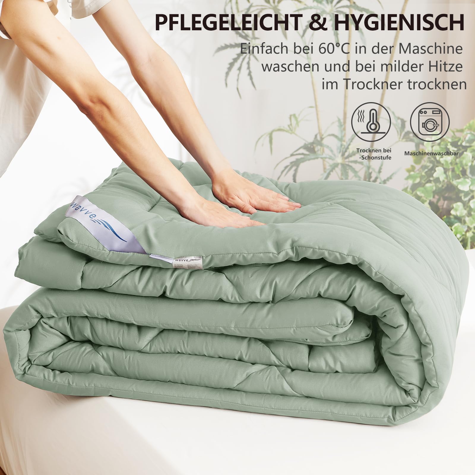 WAVVE Dekbed Voor Tweepersoonsbed, 4 Seizoenen, 220 X 240 Cm, Herfst En Winter Van Microvezel Zwart 664364313