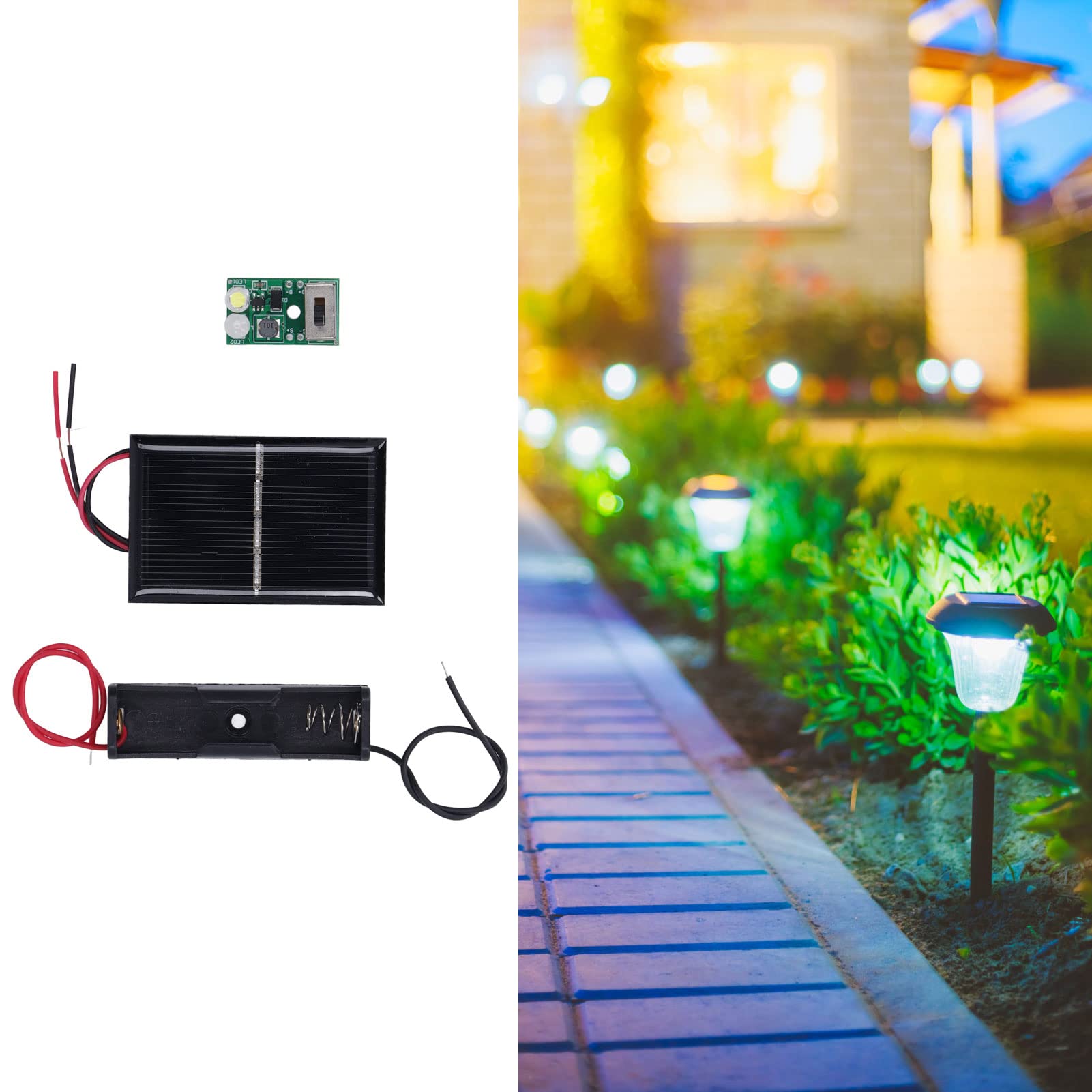 Zestaw Panelu Sterowania Lampą Słoneczną Ochrona ładowania PCB Zestaw Tablicy Kontrolnej Lampy Słonecznej do Trawnika 1.2V Panel Sterowania Lampą Solarną do Trawnika