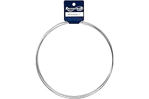 Realeather Crafts 7-inch Zinc Metal Circle Rings