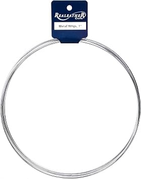 Realeather Crafts Zinc Metal Rings, 7-Inch, 3/pkg, White, 1 Pack