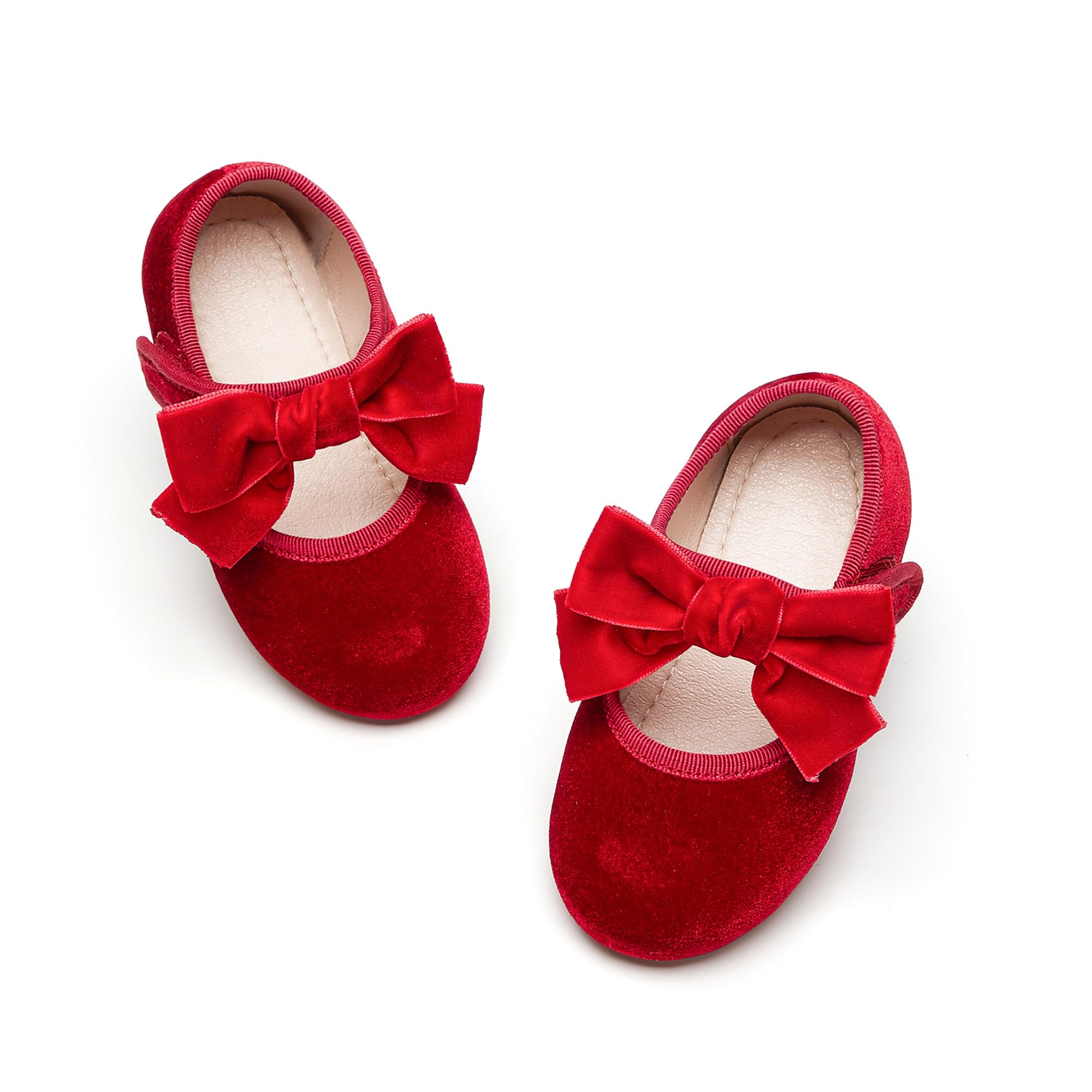 Kiderence Little Toddler Girls Dress Shoes Ballerina Ballet Flats Kids Mary Janes