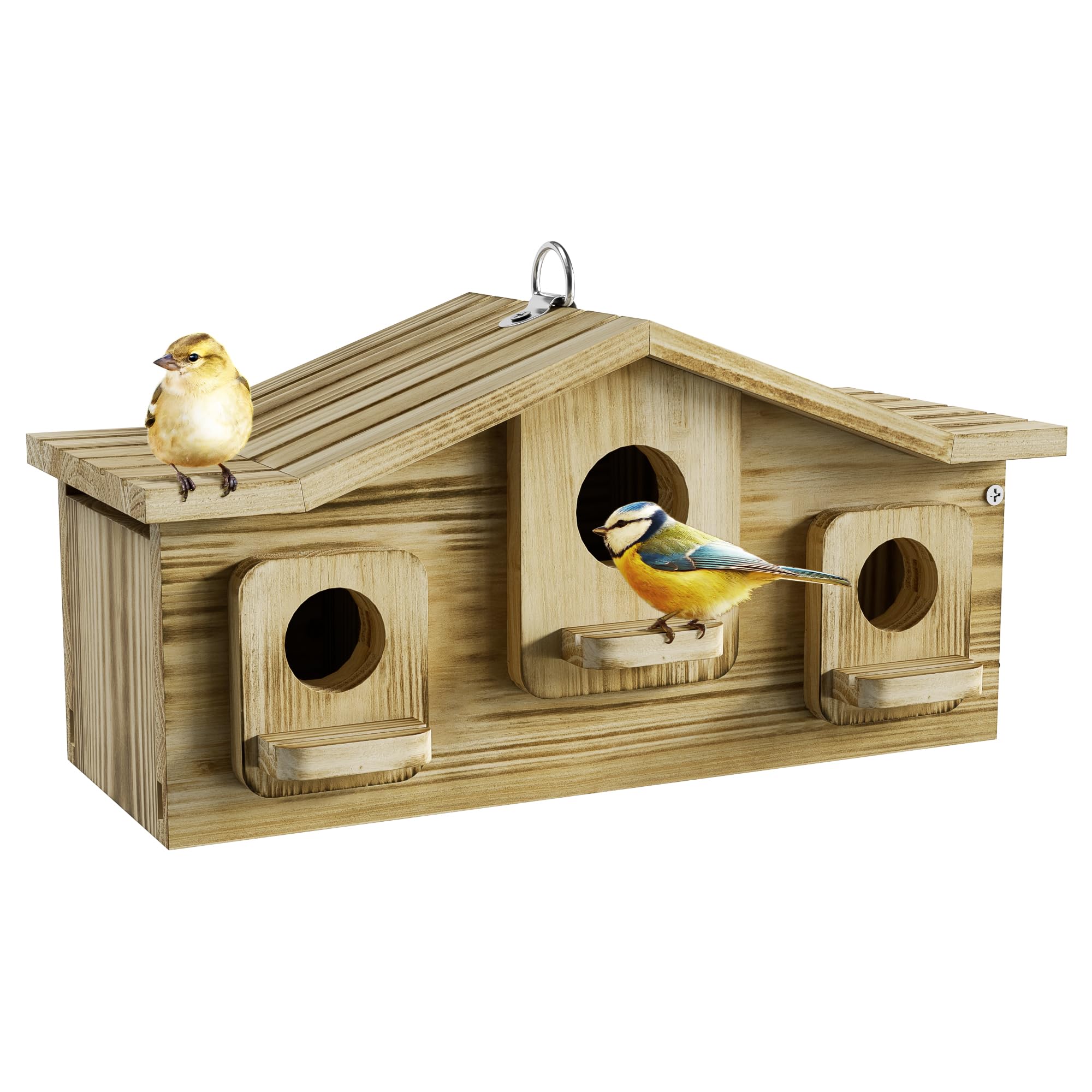 Auslar 3-Hole Bird House