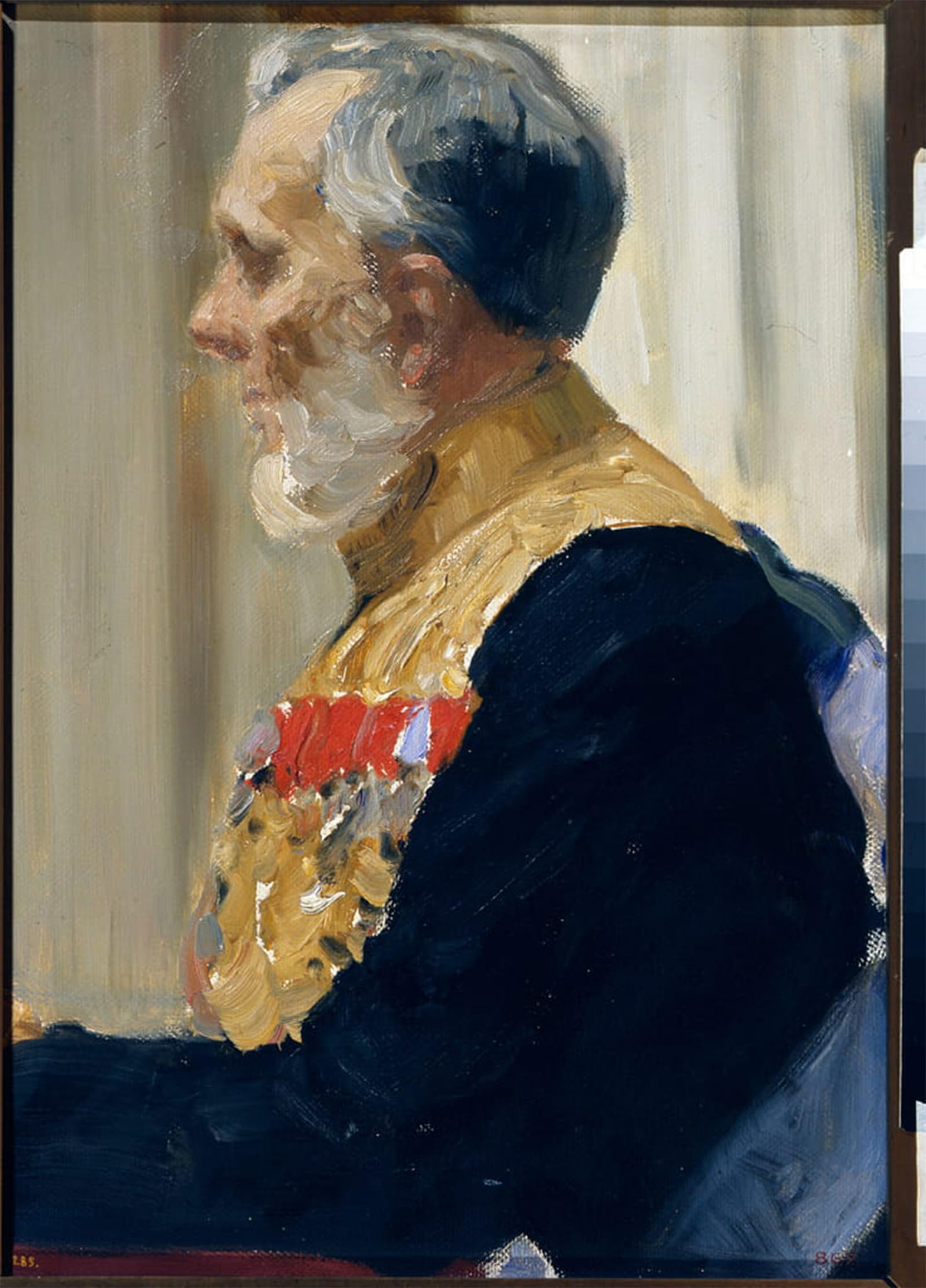 POSTERIIk Vintage Classic Picture Landscape Artwork Portrait of Ivanovich Von Der Pahien by Ilya Efimovich Repin Portrait Canvas Painting for Office Home Decor 60x90cm