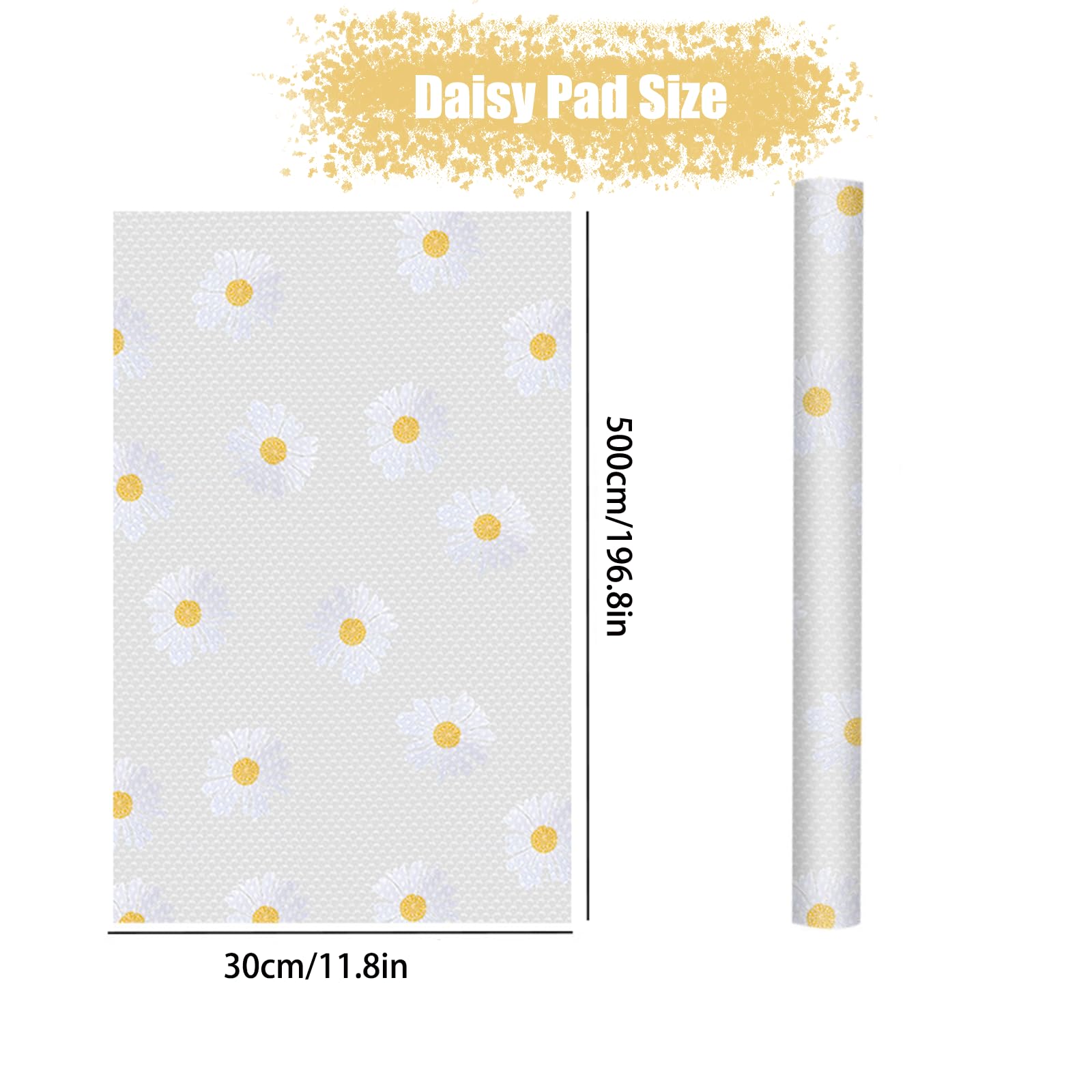 Antybakteryjne maty do lodówki, 30 x 500 cm, do szafek kuchennych, nadają się do prania, możliwość przycięcia, wkładki do lodówki, na półki, do kuchni, szafy, stołu, szuflady