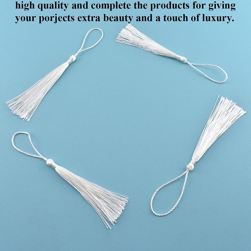 100 Stück Lesezeichen-Quasten 13cm - 20 Farben Für Basteln & Schmuck