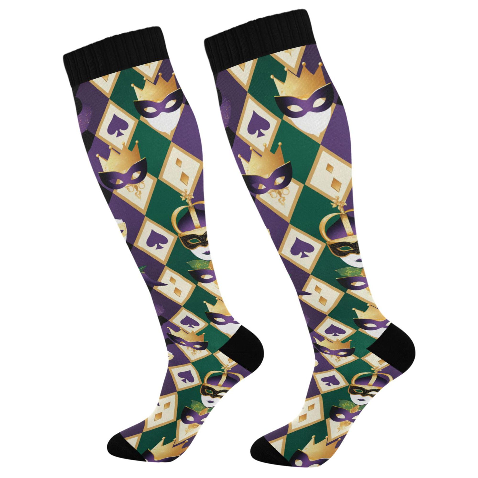 Compression Socks for Men and Women Knee High Socks Support for Athletic Sport Running Hiking Cycling Fitnes