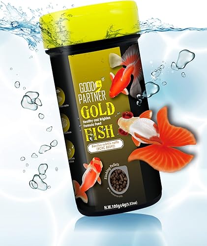 GOOD PARTNER Purify Series para alimentos Goldfish, pellets de pescado dorados hundidos, todos los ingredientes naturales, composición equilibrada