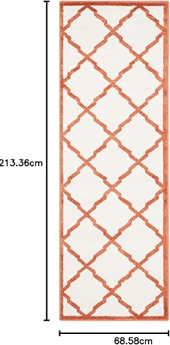 Vista 250 de Safavieh Amherst Collection amt421b Gris Claro y Beige Interior/exterior Area Rug, Polipropileno