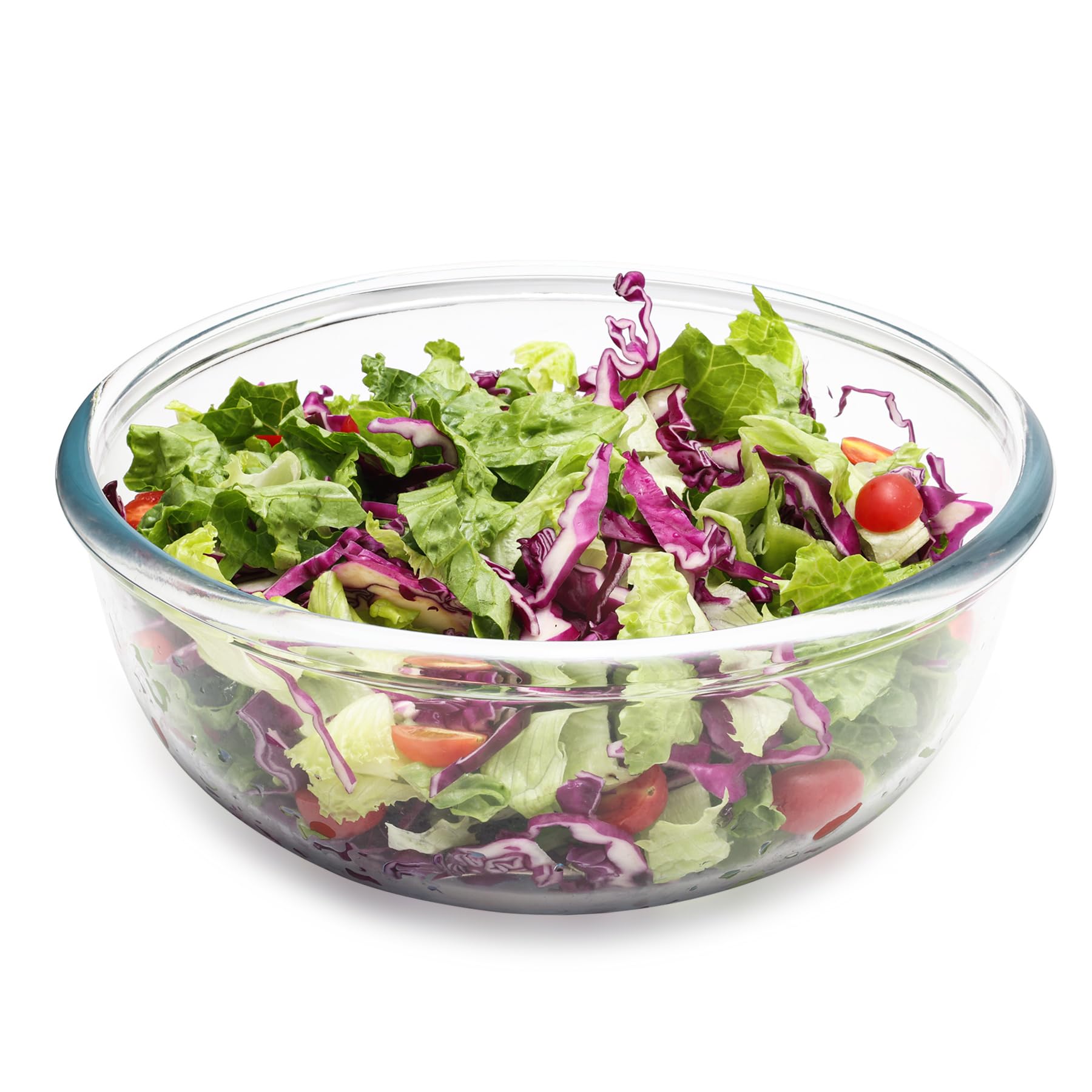 Große Glas-Rührschüssel - 5700ml Klarglas Salatschüsseln - Gläser Schüssel für Sauerteig, Brot, Küche