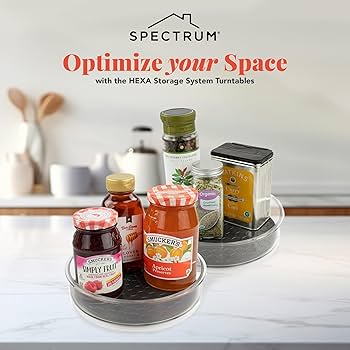 Amazon.com: Spectrum Small Lazy Susan Organizer 7in for Cabinets