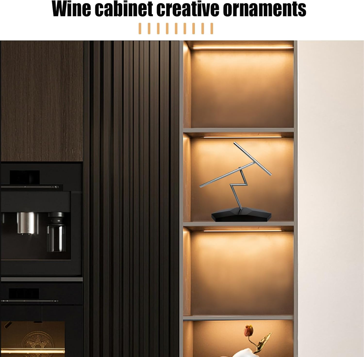 Perpetual Motion Desktop Ornaments,Swinging Sticks Kinetic Sculpture Desktop Art, Mute Metal Pendulum Ornament with Office Desk Toys