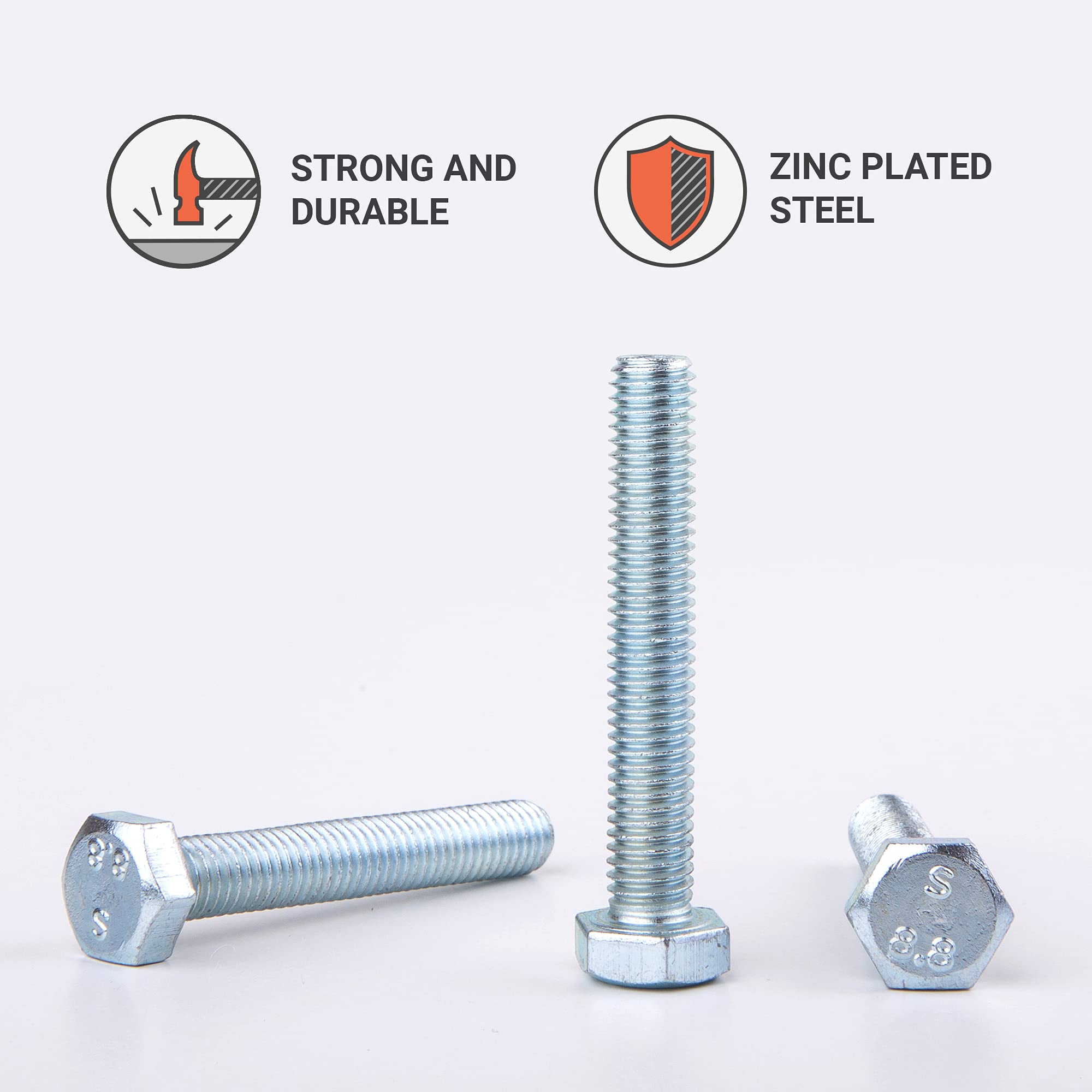 M8 - 1.25 Vi A Testa Esagonale Con Filettatura Sinistra Vi - Foto 4