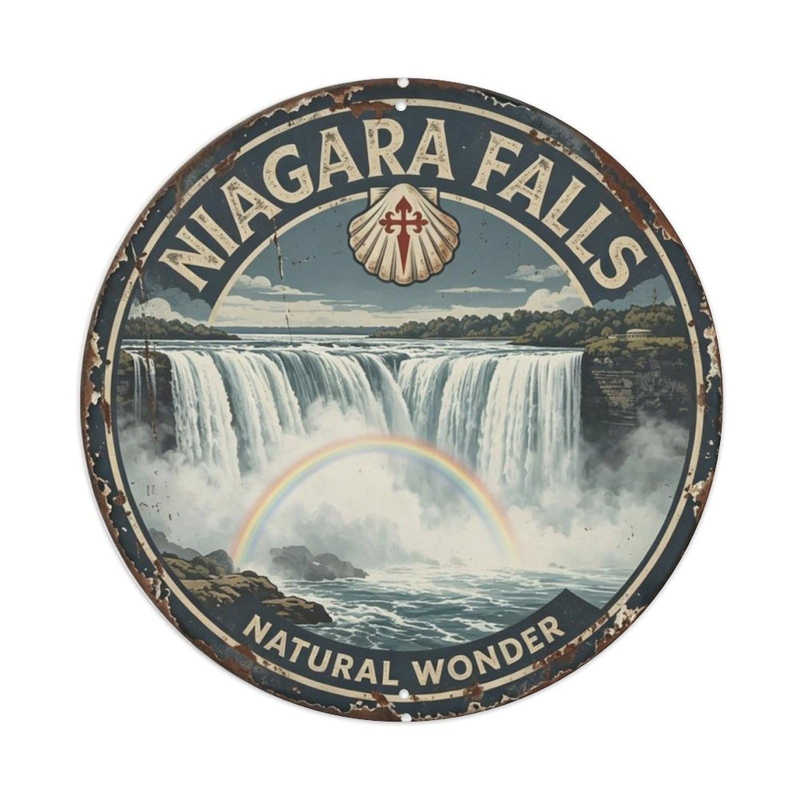 Niagara Falls Natural Wonder Metal Tin Sign Plaque