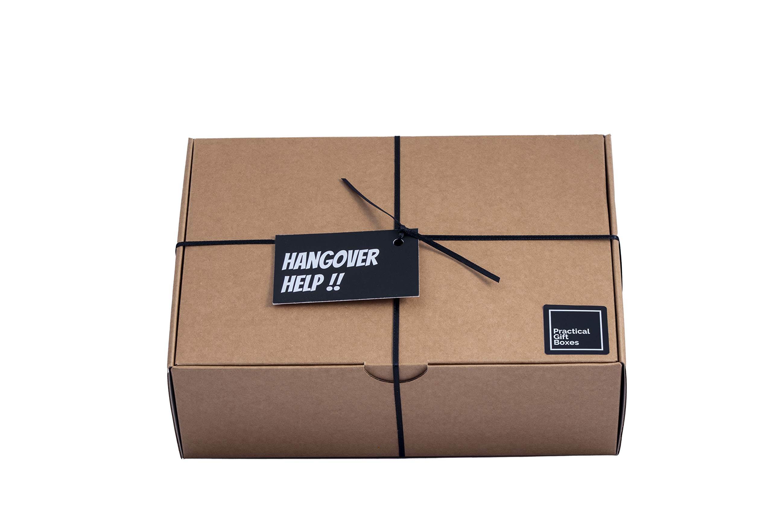 Hangover Survival Gift Box. A Rescue Kit Sick Bag, Eye Mask, Hydration