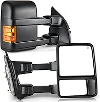 YITAMOTOR Power Heated Towing Mirrors for 1999-2007 Ford F-250 F-350 F-450 F-550 Super Duty & Excursion w/ Turn Signals