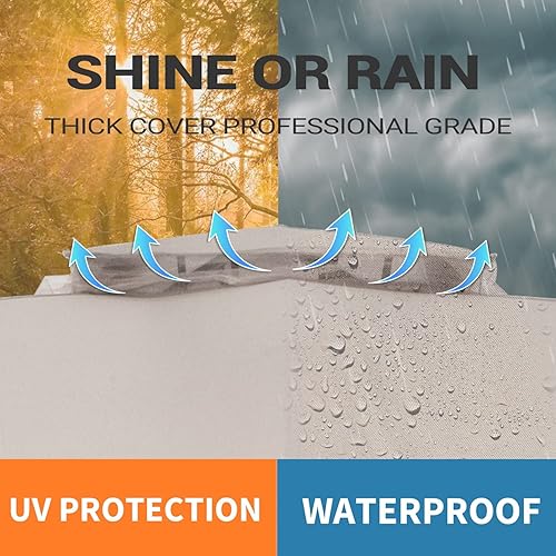 Miniatura 7 de FAB BASED Cenador de 10 x 12 pies, toldo de doble ventilación para exteriores con red de privacidad, pabellón de patio de fácil instalación con