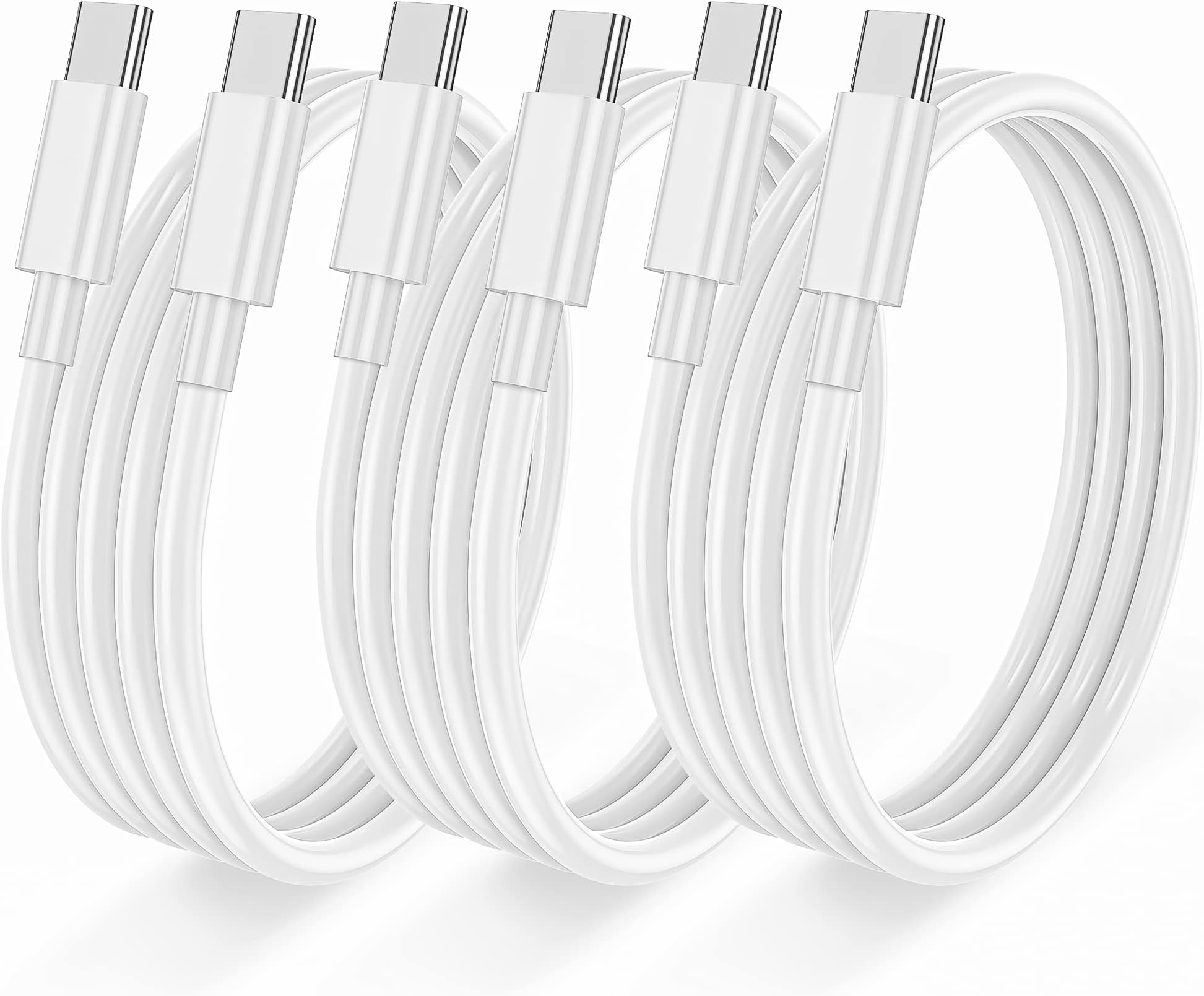 USB C to USB C Cable Fast Charging, Apple 3pack 3ft 60W Type C Charger Cord for MacBook Pro 2020, iPad Pro 2020, iPad Mini 6, iPad Air 4, for Samsung Galaxy S22/S21/S20Ultra, S22+/S21+/S20+, Note20/10