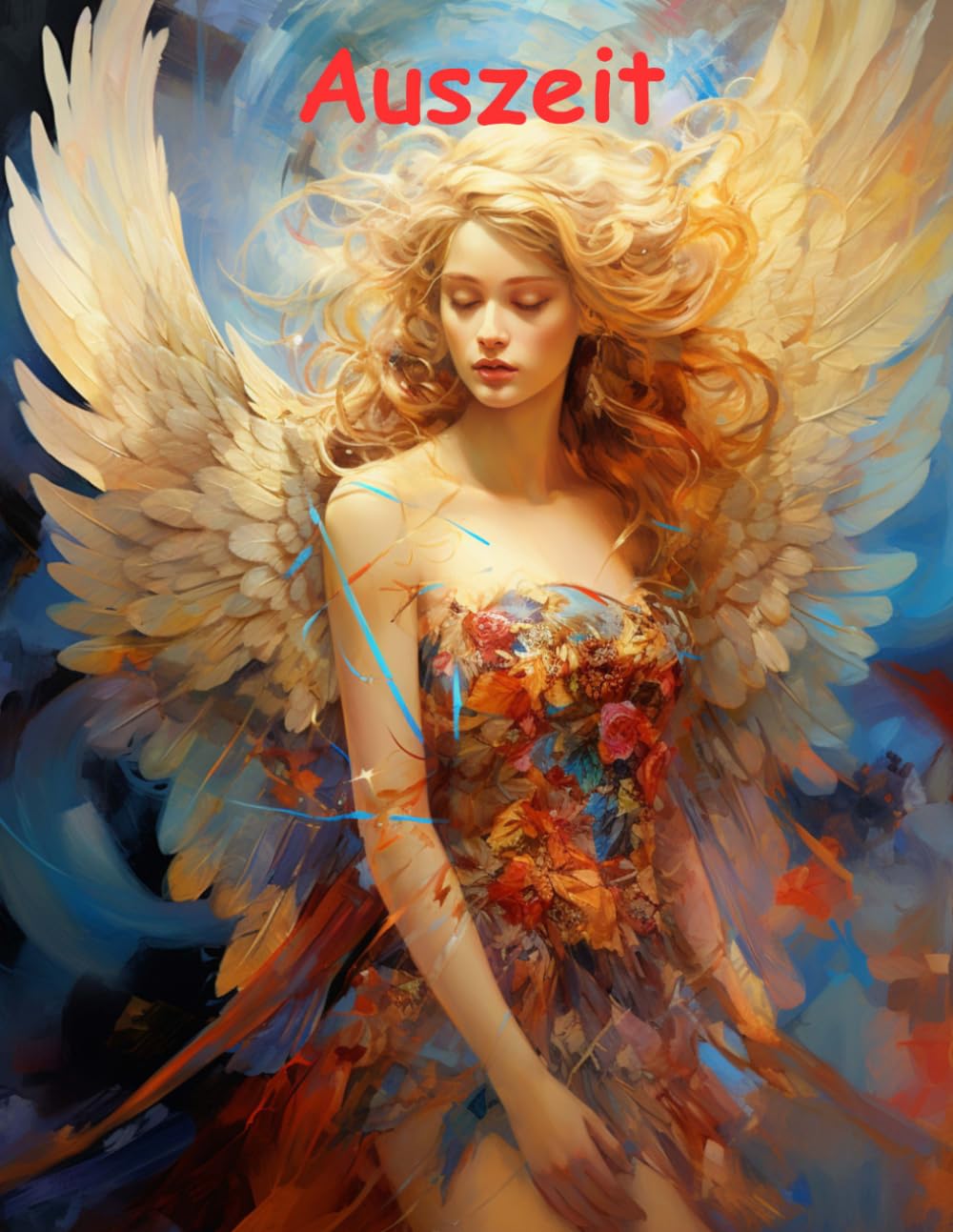 AUSZEIT Angel Woman Engel Coloring Pages -Malbuch für Erwachsene -Entspannung und Stressabbau -Ruhe und Gelassenheit: -ein magisches Ausmalbuch mit 50 ... dich -Anti-Stress -traumhafte Engel-Mädchen