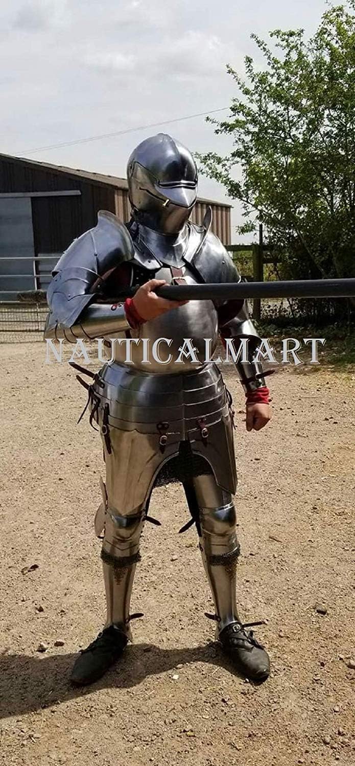 NauticalMart Medieval Knight Wearable Full Suit of Armor Collectible Armour Costume