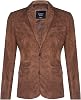 Men's Suede Blazer Jacket Soft Real Italian Leather Fitted Vintage Coat