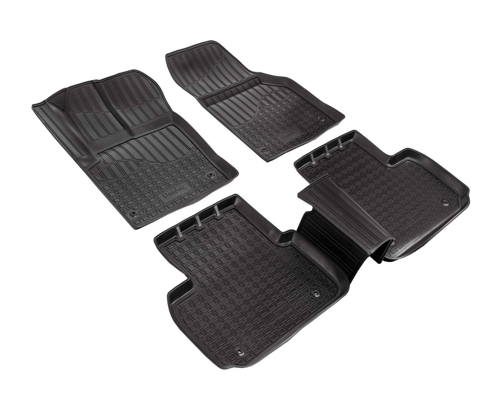J&J AUTOMOTIVE | NORM 3D Tappeti Tappetini Auto In TPE Gomma Su Misura Per Discovery Sport dal 2014, Kit di 4 Pezzi, Inodore, Nero, Antiscivolo