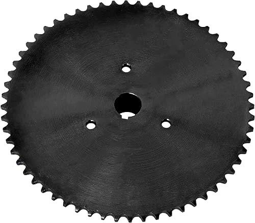 Miniatura 2 de OCTOPUS Go Kart - Piñón de acero con eje vivo, 60 dientes, se adapta a cadena #40#41#420 con orificio de 1 pulgada y chavetero de 1/4 pulgadas, solo