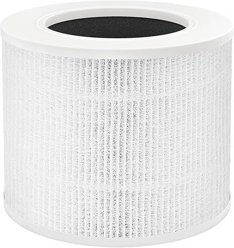 Miniatura 10 de Paquete de 3 filtros de repuesto H13 True HEPA para mini purificadores de aire LEVOIT Core, HEPA 3 en 1, carbón activado de alta eficiencia