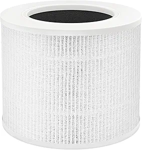 Leemone 1 Pack Core Mini Replacement Filter for LEVOIT Core Mini Air Purifiers, High-Efficiency Activated Carbon(1 Filter+ 3 Fragrance Sponge)
