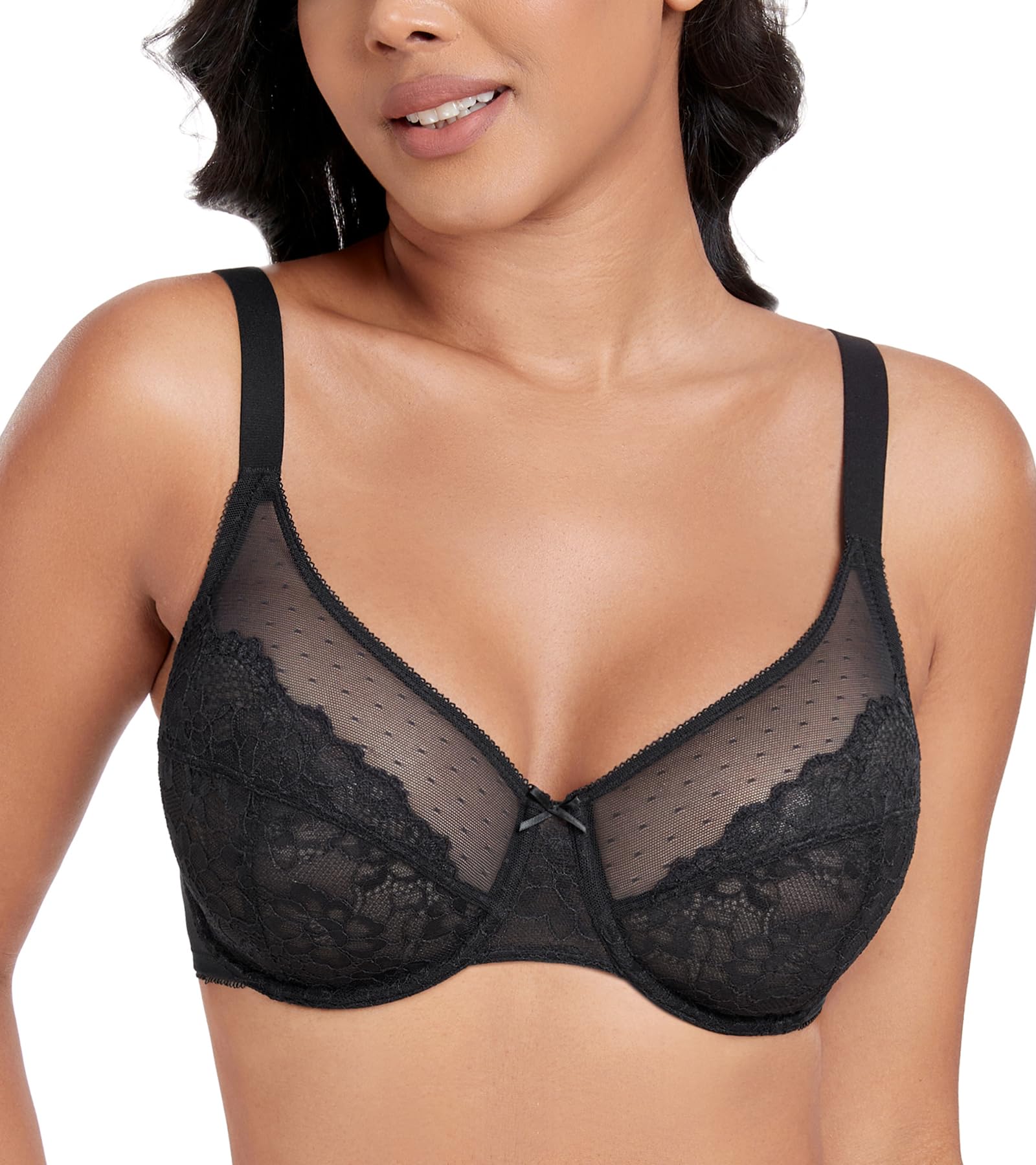 DotVol Donna Reggiseno Pizzo prospettico Leggero, Confortevole Ogni Giorno