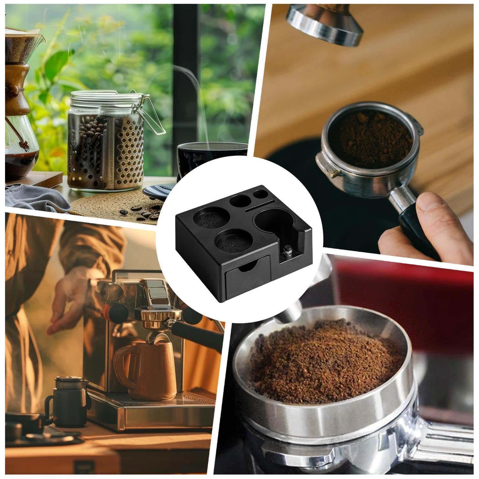 Estante Para Tazas De Café De 3 Niveles - Hierro, 43.3x40x15.2 Cm