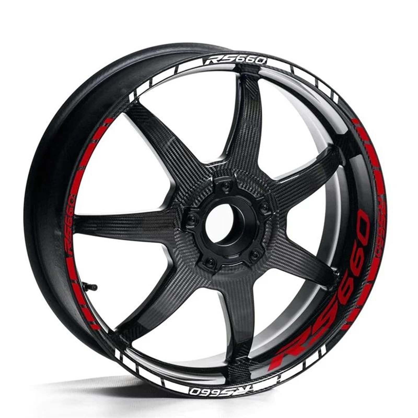 Motorcycle Wheel Sticker Inner Rim Reflective Protection Decal Decorative Film for Aprilia RS660 RS 660 Decorative(Color2)