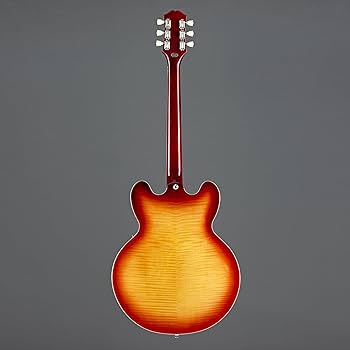 Amazon.com: Epiphone ES335 Figured Top Semi Hollowbody, Raspberry