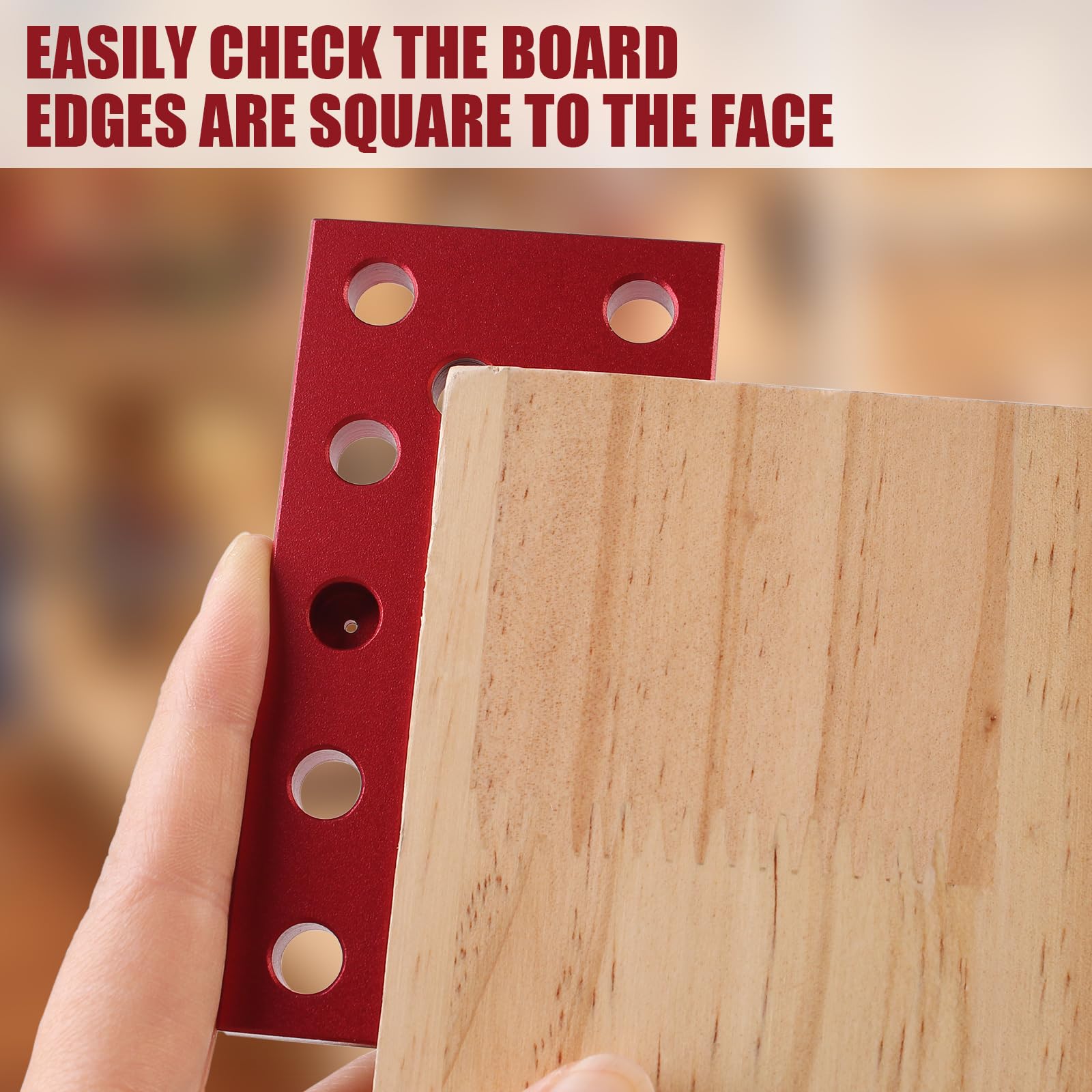 Small Square Center Finder - Mini Square Tool with Center Line Marking Hole, 90 Degree Precision Measuring Woodworking Ruler, Carpenter Engineering, Imperial Layout Ruler — Amazon image 6