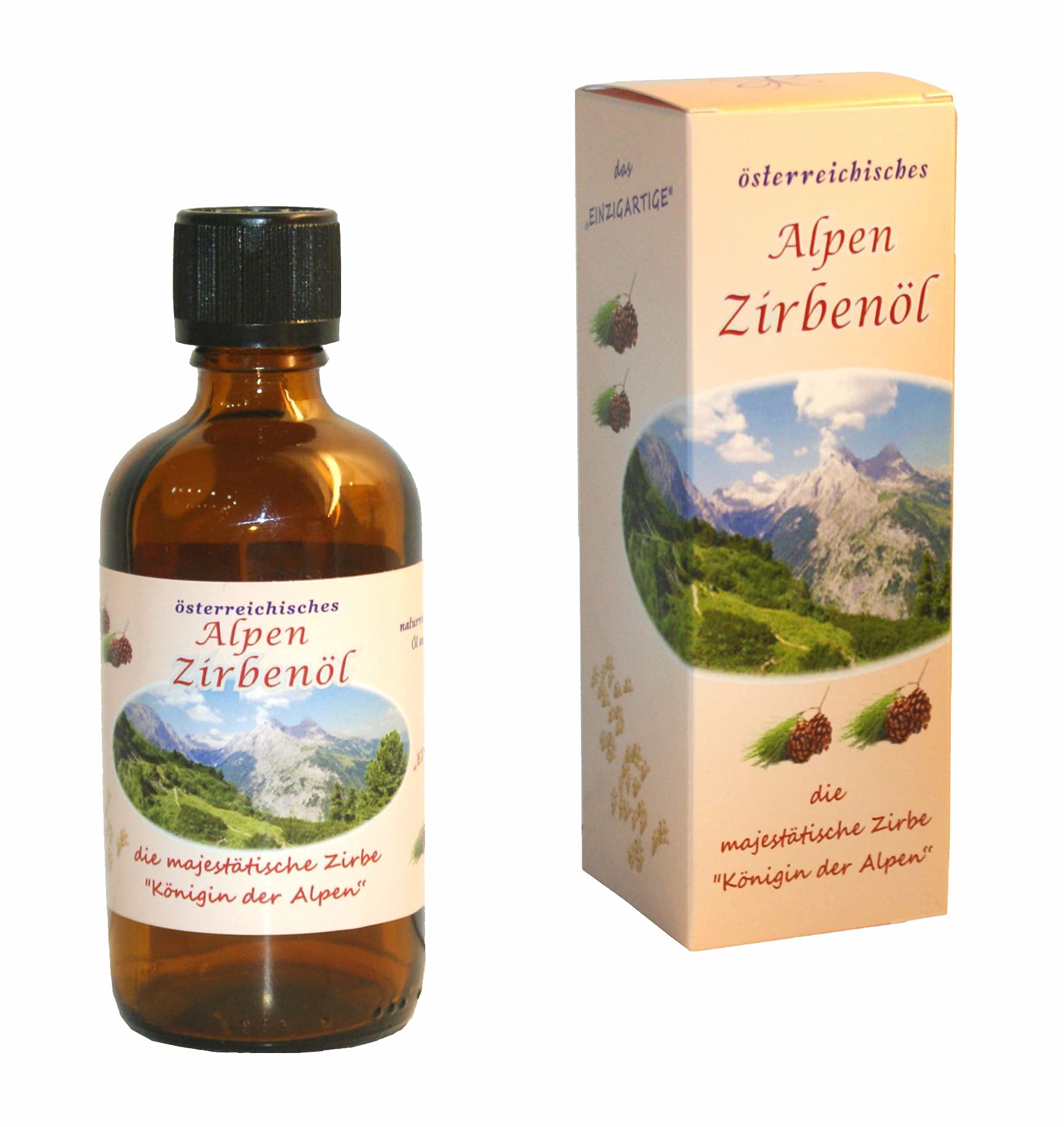 Premium-Öl; naturreines, ätherisches Zirbelkiefernöl aus Österreich, als Duftöl, für Raumduft-Diffuser, zur aromatischen Anwendung; (120 ml)
