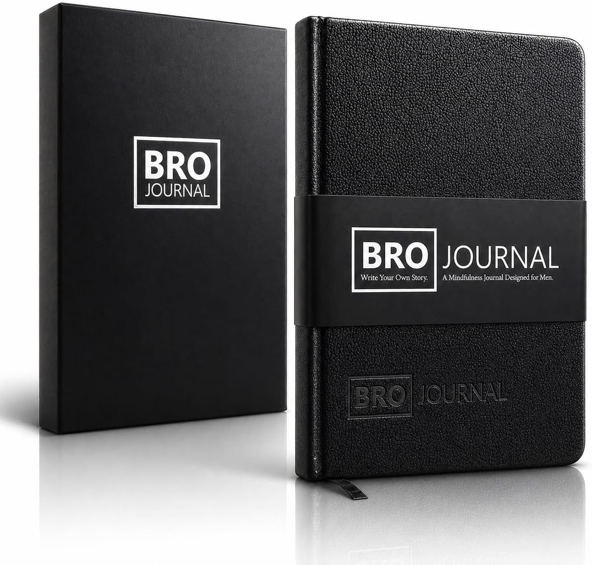 Self Mastery Journal for Men | 12-Week Guided System for Gratitude, Mindfulness & Habit Building | Structured Daily Prompts | Build Discipline & Mental Clarity | A5 Vegan Leather Hardcover | Gift box