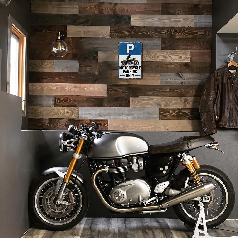 SUPERDANT Targa in metallo retrò per decorazione garage all'aperto | Robusta struttura in ferro, fori preforati, 30 x 20 cm, per balcone, casa colonica, cartello decorativo funzionale