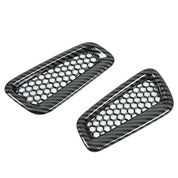 Cornice per Presa d'aria Della Central Console, ABS 2 pezzi Copertura per Presa d'aria laterale del cruscotto antiet? Colore in Fiber di carbonio per l'arredamento