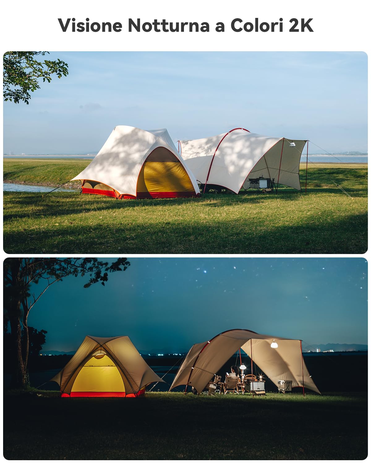 COCOCAM Portatile Magnetica 4G Telecamera con SIM Senza Fili Esterno/Interno 2K per RV/Campeggio/Viaggio, 300°Pan, 10000Ahm Batteria, PIR&AI Rilevamento Umano, Scheda SIM Integrata (NO WIFI)
