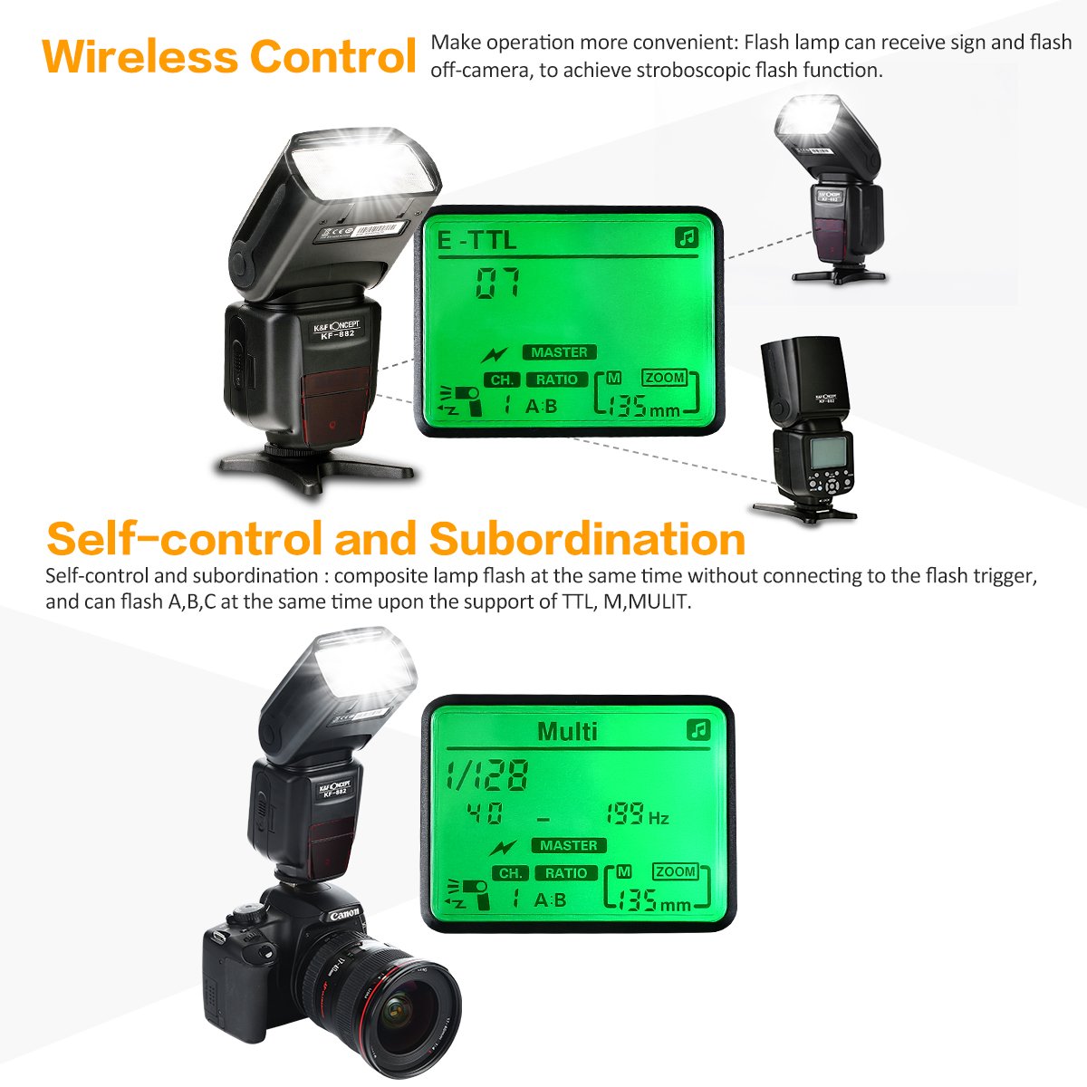 Amazon | フラッシュ スピードライト K&F Concept ストロボ カメラ