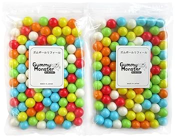 Amazon | Gummy Monster ガムボール 18mm 100個 x 2 ガム