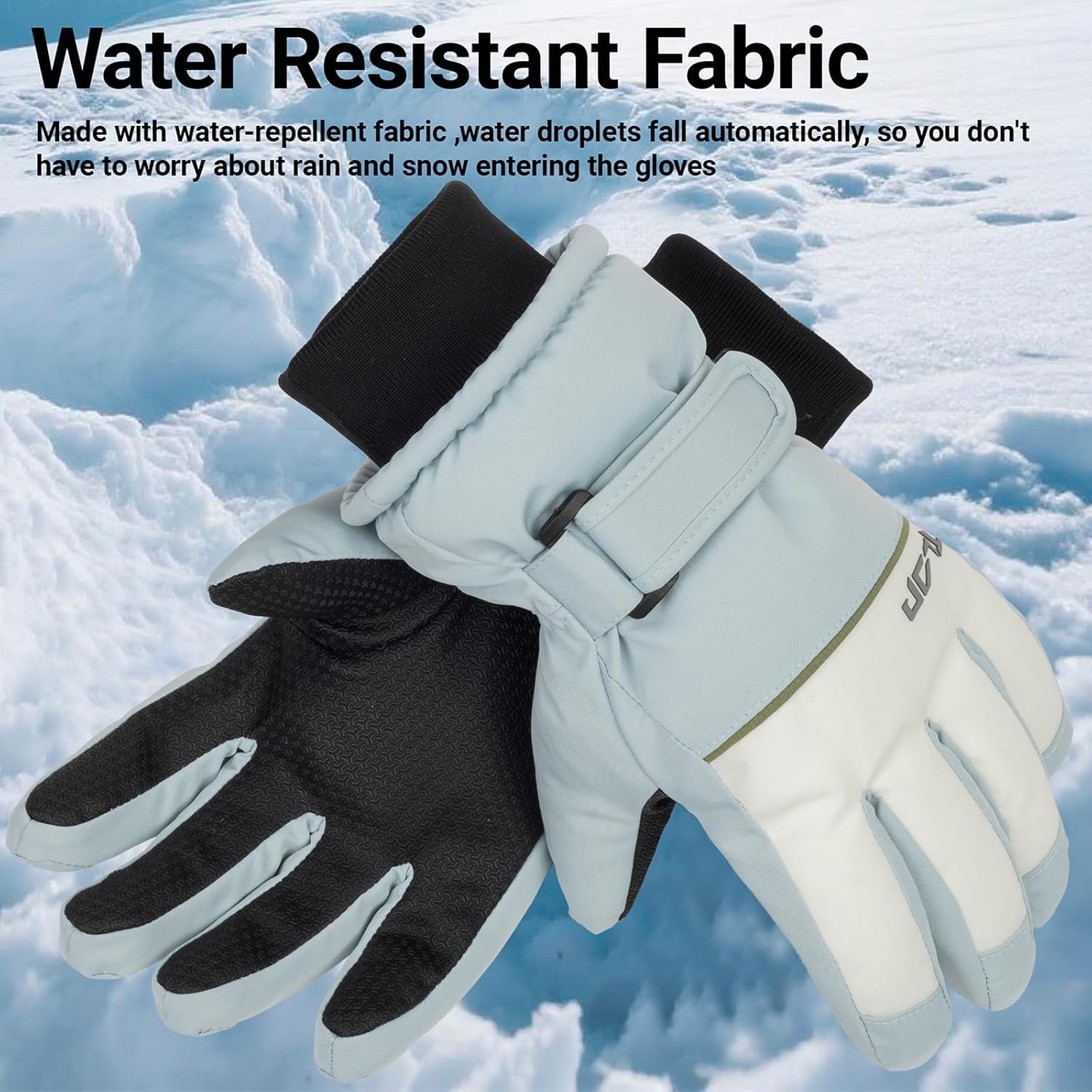 Kids Winter Ski Snow Gloves Waterproof Touchscreen Warm Snowboard Mittens for Boys Girls (for 7-12 Years) - Image 3