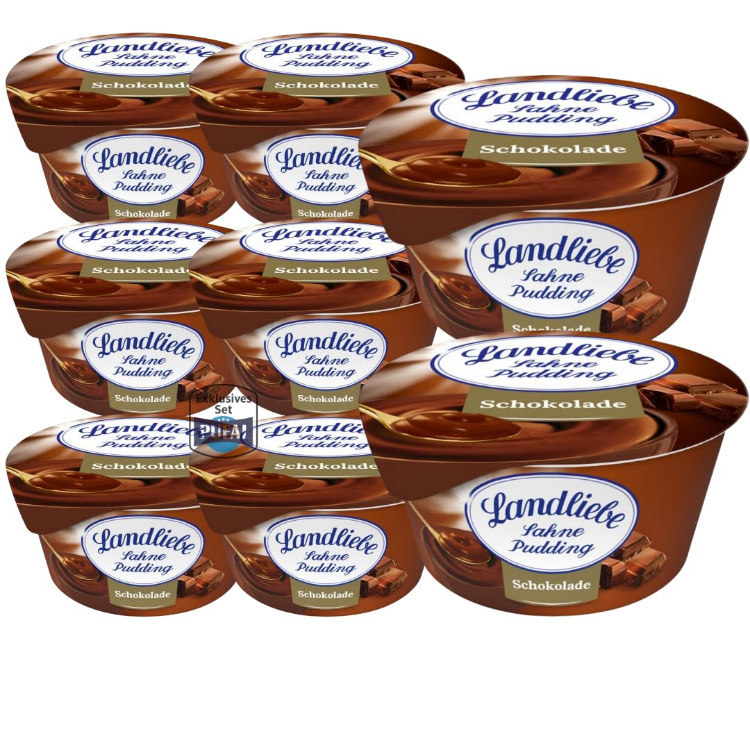 PUFAI Bundle – Landliebe Sahnepudding Schokolade 150 g, 8er Pack | Cremige Konsistenz & Vollmundiger Schokoladengeschmack