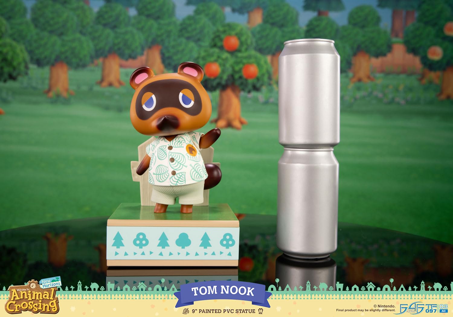 First 4 Figures - Animal Crossing: Nuevos horizontes - Estatua Tom Nook - Estatua de PVC Pintado - 22cm